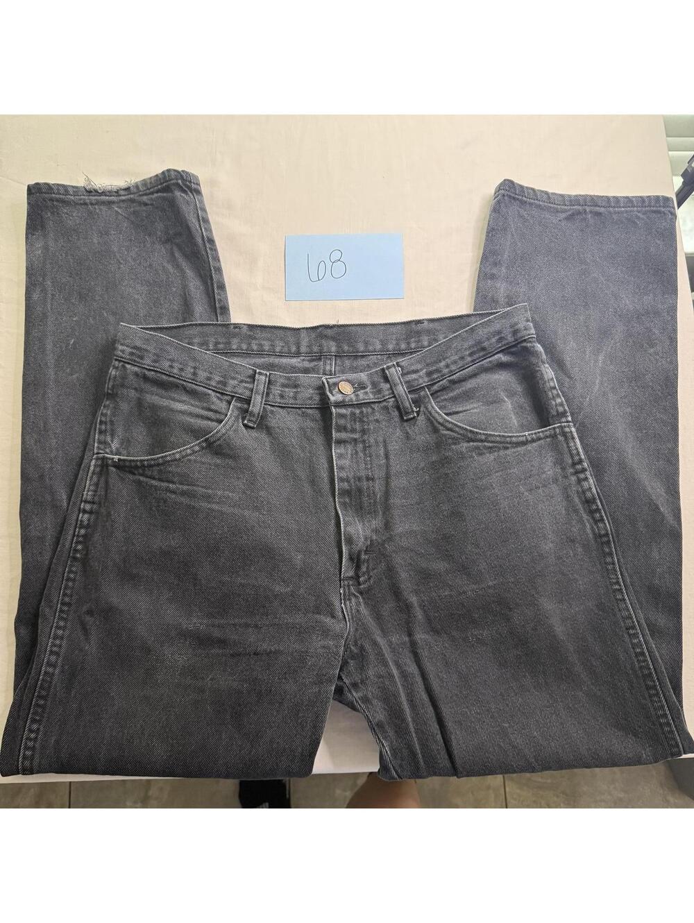 Rustler Black Denim Jeans Men's Size 34x30